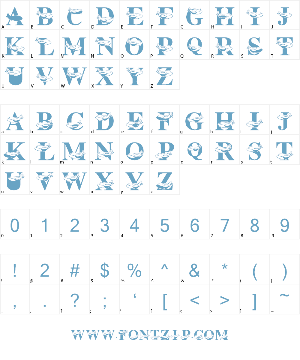 LMS Friendly Skys Font Character